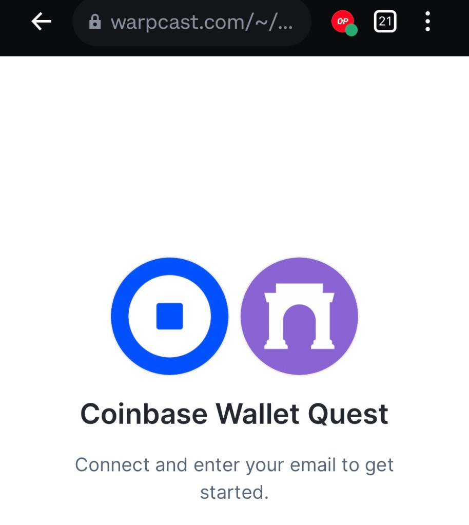 OP quest Coinbase