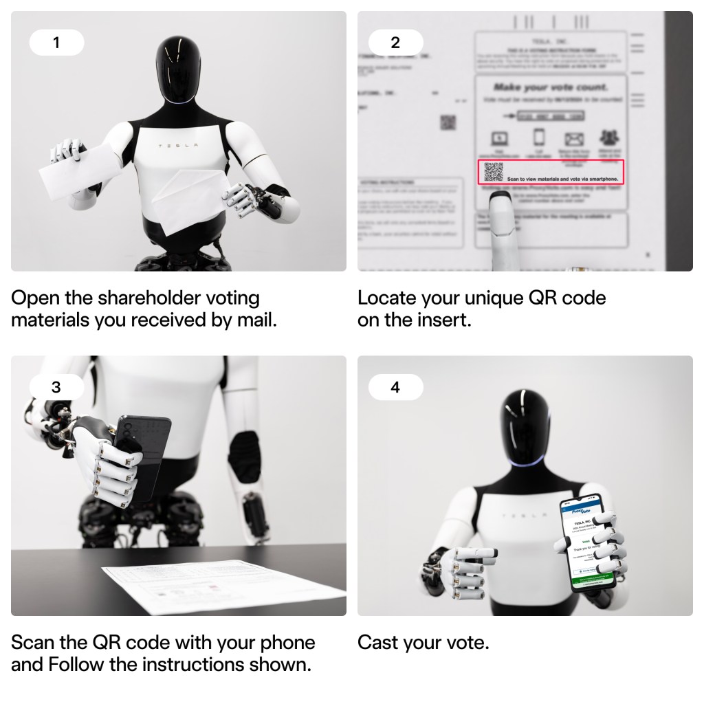 Tesla Optimus shareholder vote