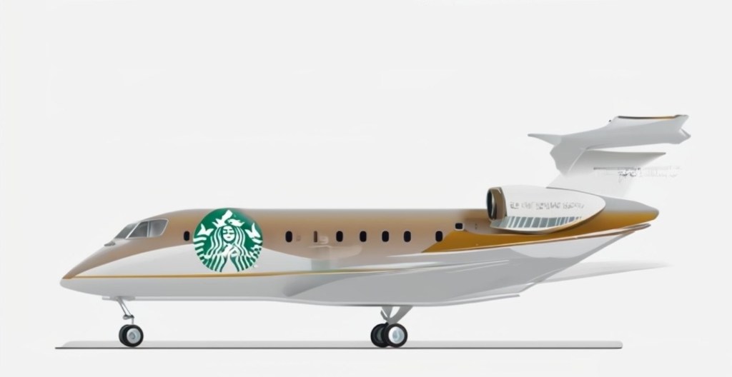 Starbucks private jet